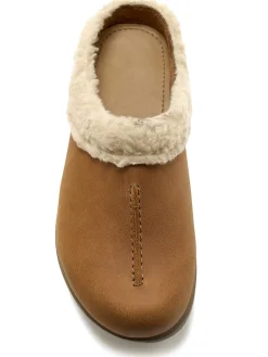 Sabos cuir velours semelle amovible