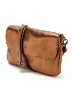 Sac pochette en cuir à bandoulière