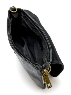 Sac pochette en cuir à bandoulière