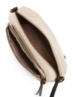 Sac-pochette effet toile de jute