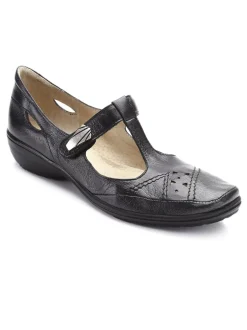 Salomés cuir avec bijou fantaisie