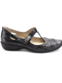 Salomés cuir avec bijou fantaisie