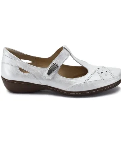 Salomés cuir avec bijou fantaisie