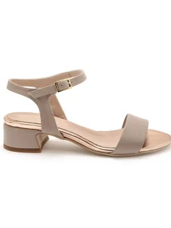 Sandales à bride en cuir