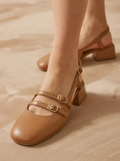 Sandales à brides cuir verni