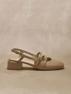 Sandales à brides cuir verni