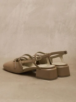 Sandales à brides cuir verni