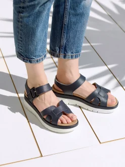 Sandales à scratch avec boucle fantaisie