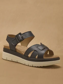 Sandales à scratch avec boucle fantaisie