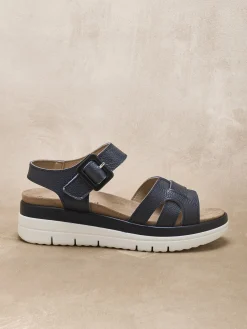 Sandales à scratch avec boucle fantaisie