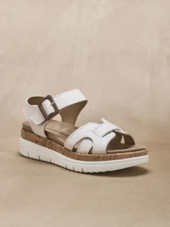 Sandales à scratch semelle amovible