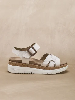 Sandales à scratch semelle amovible