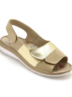 Sandales à scratchs tout ultra larges