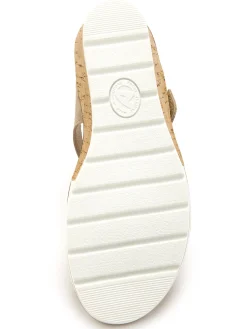 Sandales compensées double scratch