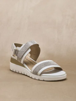 Sandales cuir à scratchs