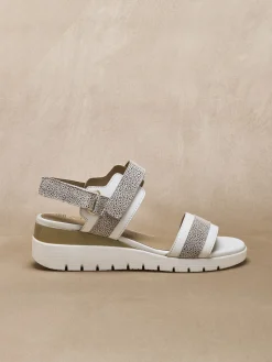 Sandales cuir à scratchs