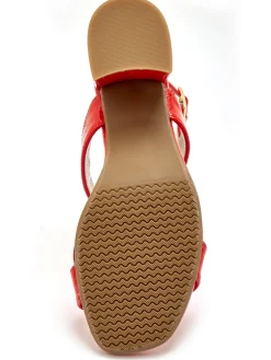 Sandales cuir à talon