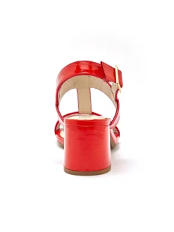 Sandales cuir à talon