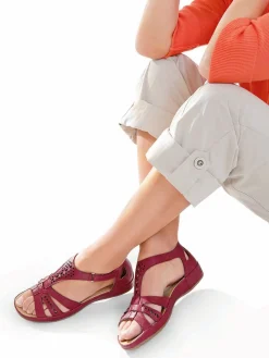 Sandales cuir ajouré