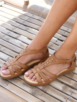 Sandales cuir ajouré