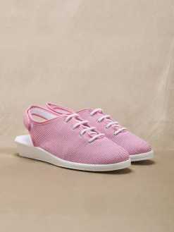 Sandales en toile ouverture totale