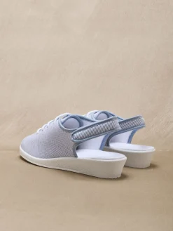 Sandales en toile ouverture totale