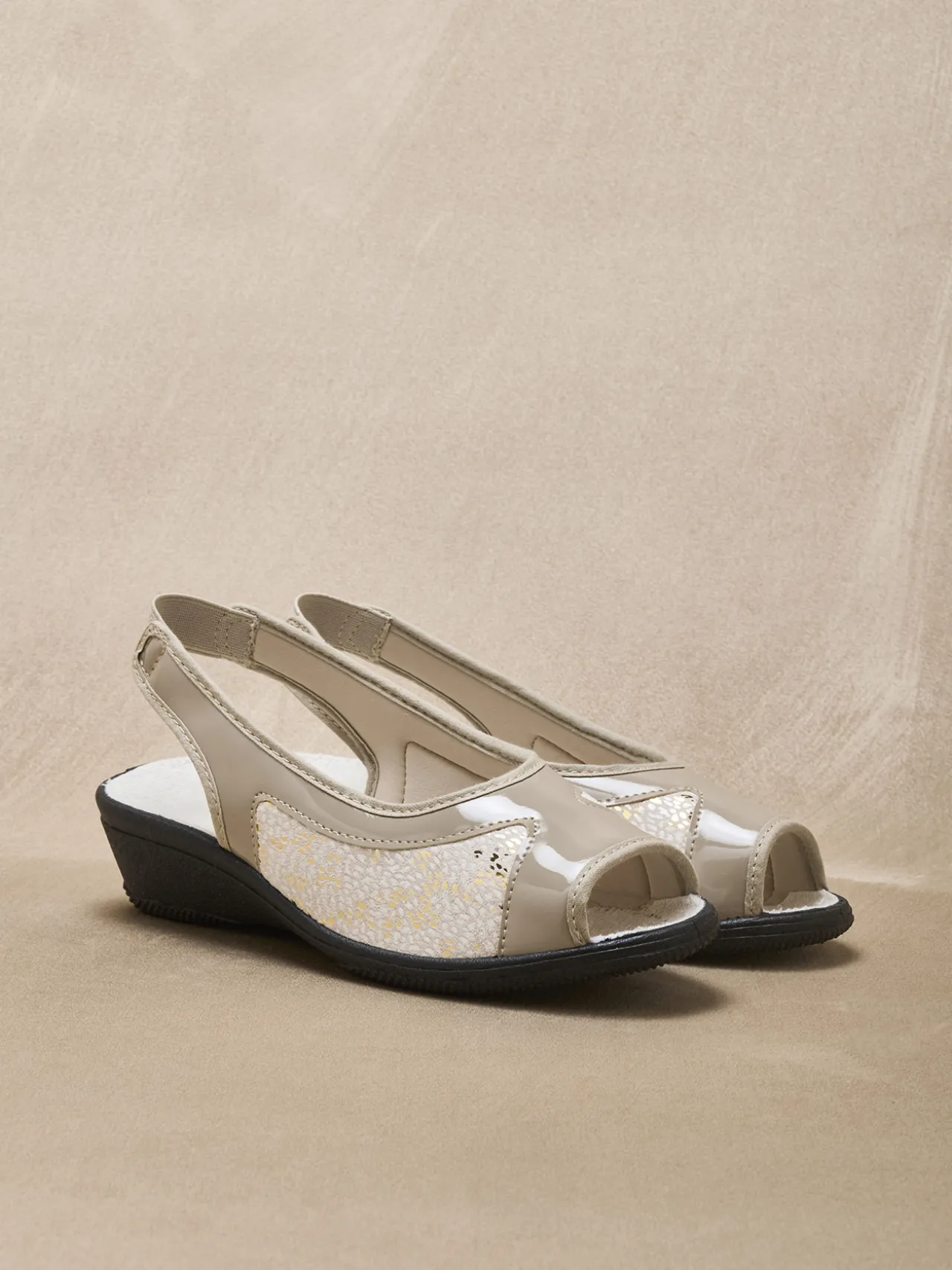 Sandales extensibles élastique arrière