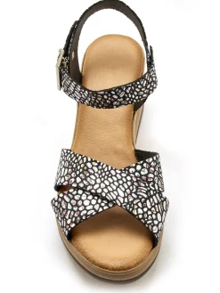 Sandales hautes compensées