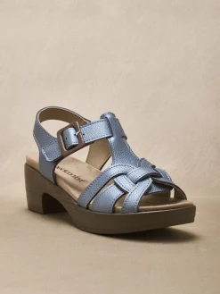 Sandales hautes scratch boucle fantaisie