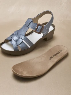 Sandales hautes scratch boucle fantaisie