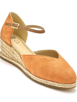Sandales hautes style espadrilles