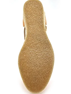 Sandales hautes style espadrilles