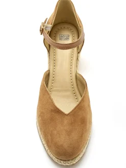 Sandales hautes style espadrilles