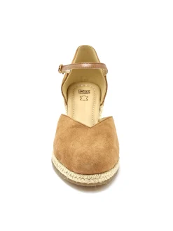 Sandales hautes style espadrilles
