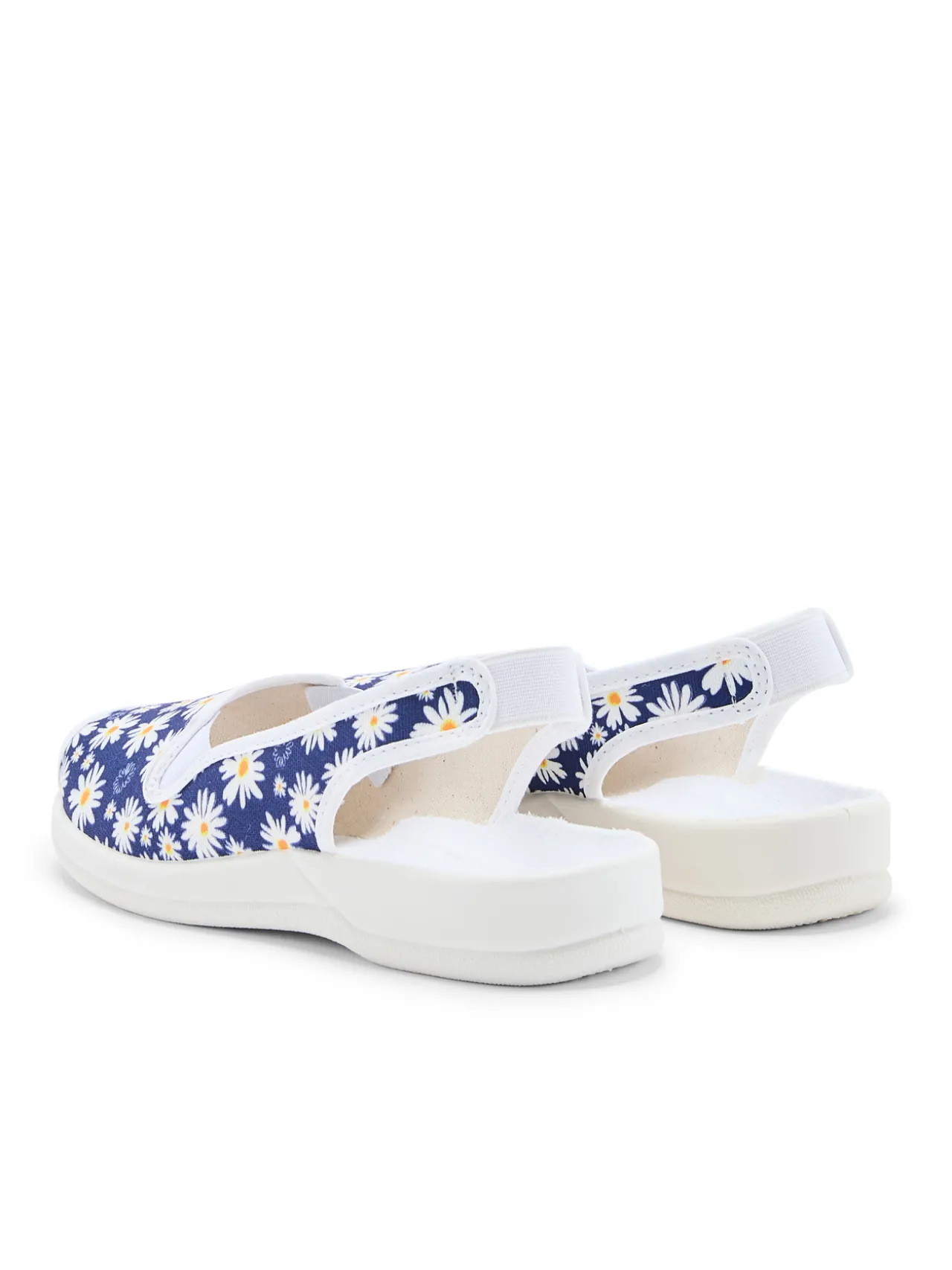 Sandales élastiquées intérieur éponge