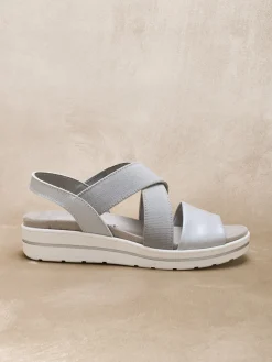 Sandales élastiquées semelle amovible