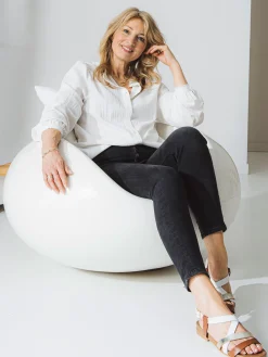 Sandales plates en cuir