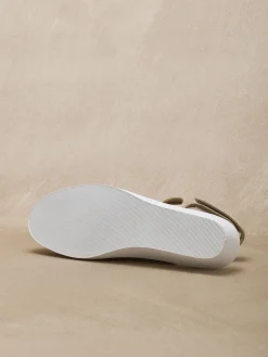 Sandales textile ouverture totale