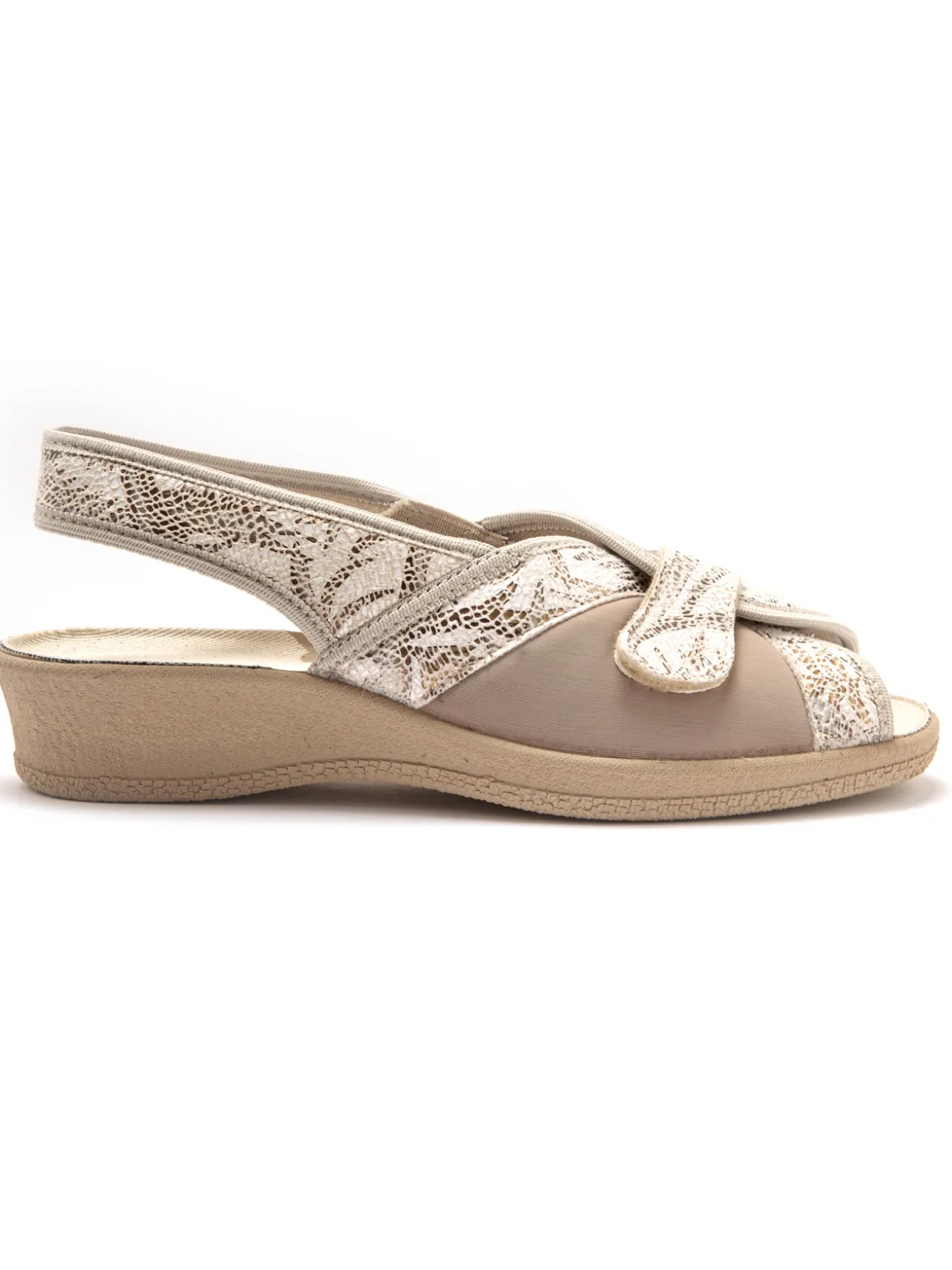 Sandales textile spécial hallux valgus