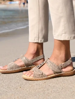 Sandales ultra souples en cuir