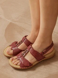 Sandales ultra souples en cuir