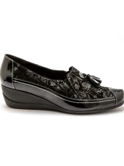 Sans-gêne en cuir largeur confort