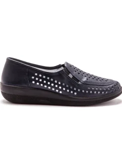 Sans-gêne en cuir perforés