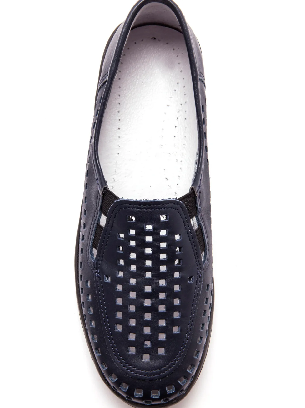 Sans-gêne en cuir perforés