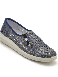 Sans-gêne en cuir perforés