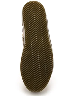 Sneakers montantes avec zip et lacets