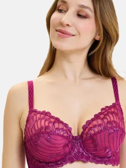 Soutien-gorge à armatures brodé Narcisse