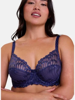 Soutien-gorge à armatures brodé Narcisse