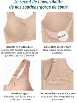 Soutien-gorge Glamoris Sport à armatures