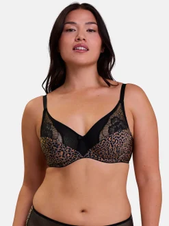 Soutien-gorge plongeant à armatures Léna